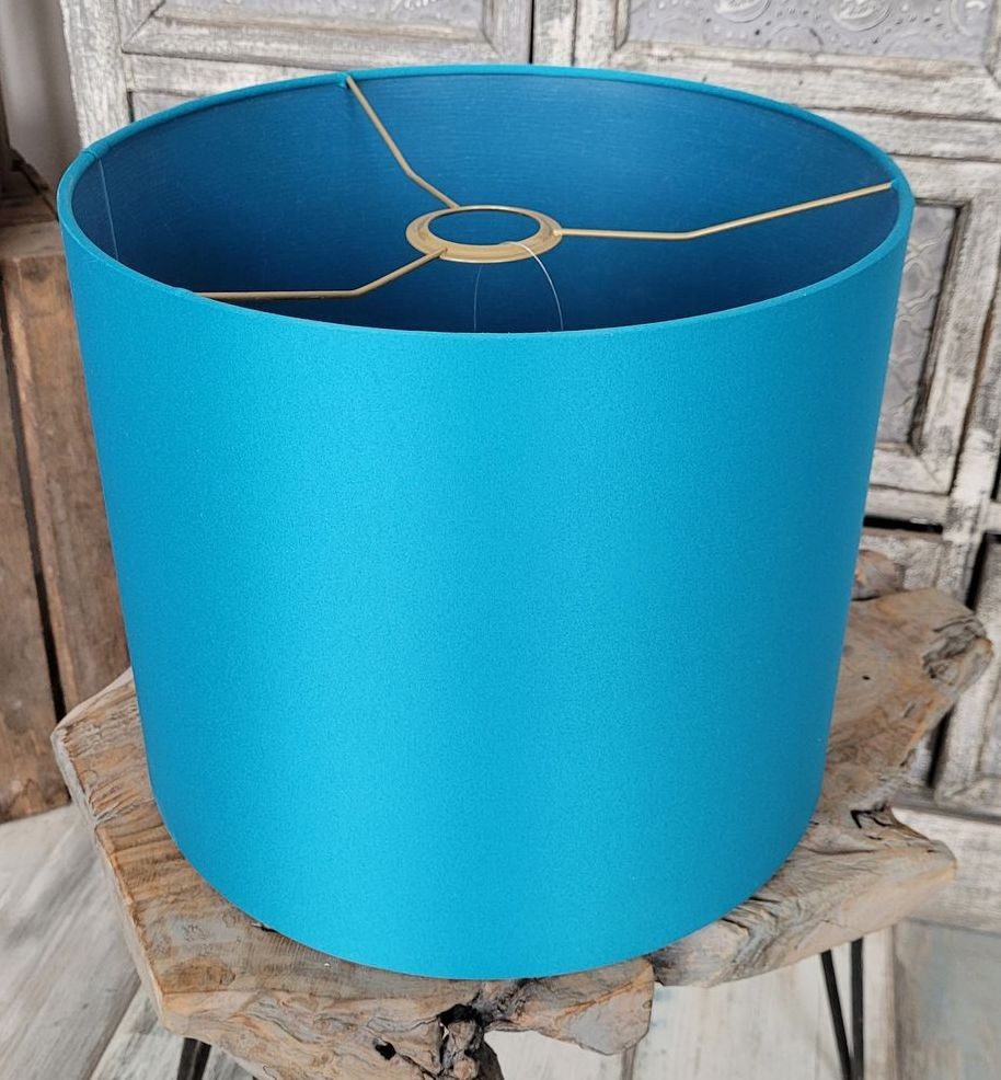 Petrolejové stínidlo na stolní nebo závěsnou lampu Petrol - Ø 30*25cm/ E27 Collectione Petrolejové stínidlo na stolní nebo závěsnou lampu Petrol - Ø 30*25cm/ E27 Collectione
