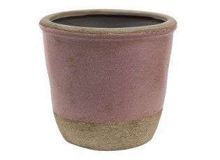 Růžovo-béžový keramický obal na květináč Pinae M - Ø 14*13 cm
