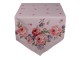 Růžový bavlněný běhoun na stůl s růžemi Dotty Rose - 50*160 cm Clayre & Eef