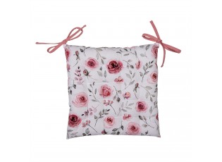Bavlněný podsedák s růžemi Rustic Rose - 40*40*4 cm