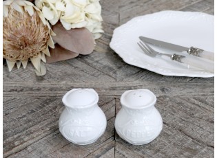 Porcelánová slánka a pepřenka Provence lace - 6cm