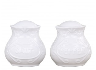 Porcelánová slánka a pepřenka Provence lace - 6cm