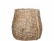 Hnědý obal na květináč s proutěným vzorem Corte - Ø 39*38cm Chic Antique