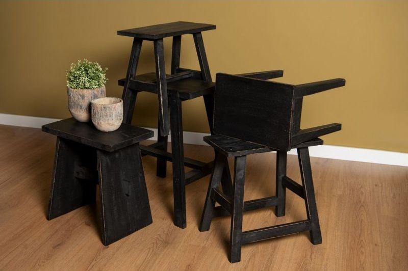 Dřevěná hnědá stolička FawnD - 50*39*58 cm Clayre & Eef Dřevěná hnědá stolička FawnD - 50*39*58 cm Clayre & Eef