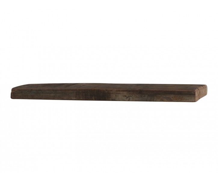Hnědá dřevěná retro nástěnná polička Grimaud - 61*12*3cm Chic Antique