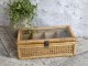 Ratanový box s bambusovým výpletem French - 36*21*13cm Chic Antique