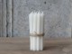 Bílá úzká svíčka Taper white - Ø 1,2 *13cm / 2.5h Chic Antique