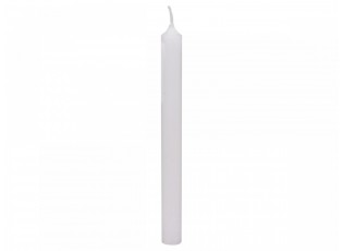 Bílá úzká svíčka Taper white - Ø 1,2 *13cm / 2.5h