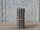 Taupe úzká svíčka Taper linen - Ø 1,2 *13cm / 2.5h Chic Antique