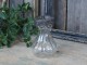 Skleněná dekorační váza s kovovým zdobením Hyacinth - Ø 9*15cm Chic Antique