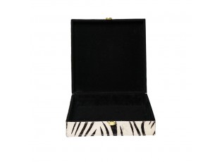 Zebra Bijoux box z hovězí kůže (sada 3ks) - 25,5*25,5*8cm