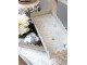 Set 3ks krémový antik kovový podnos s patinou Flowre - 40*18*5cm Chic Antique